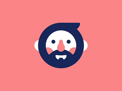 Well-Rounded avatar beard face illustration vector