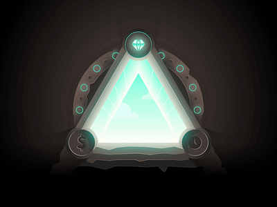 The Iron Triangle app destiny editorial illustration metalab portal producer scifi stargate