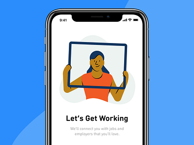 Hiring Onboarding animation app hiring hr illustration job mobile motion onboarding principle welcome