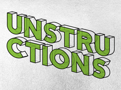 Unstructions extruded isometric type