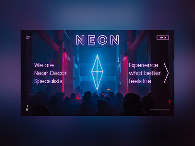Practice #4 - Neon branding design logo minimal type typography ui ux web website