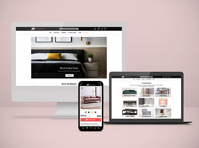 Maynooth Furniture UI/UX Design app furniture mobile ui uiux ux visual design web