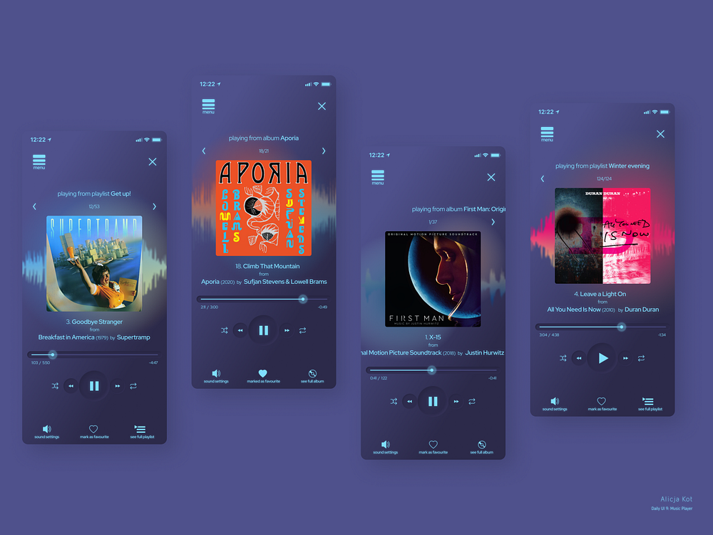 Neumorphic Music Player designs, themes, templates and downloadable ...