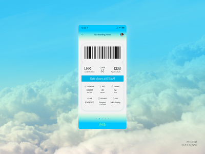 Daily UI #24: Boarding Pass