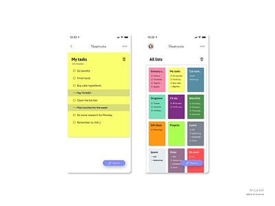 Daily UI #42: To-Do List colorful dailyui dailyuichallenge day 42 dribbble popular material design minimalist design mobile app design mockup notes app order simple clean interface tasks to do list todo app todolist uiux usable user experience design uxui