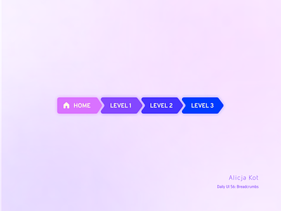 Daily UI #56: Breadcrumbs application blue and white breadcrumbs daily ui day 56 dailyui dailyuichallenge dribbble popular gradient icon mobile app design navigation pastel colors pink purple gradient simple clean interface soft ui usability usable user experience design user interface design