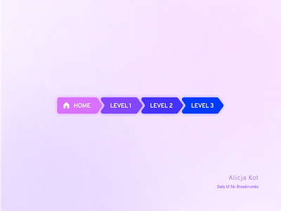 Daily UI #56: Breadcrumbs