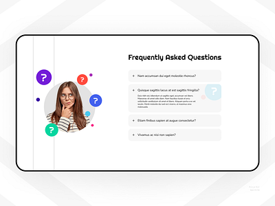 Daily UI #92: FAQ daily ui 92 dailyui dailyuichallenge day 92 desktop frequently asked questions graphic design gray grey grid layout minimalism minimalist question mark simple clean interface uiux usable user experience design uxui web design white