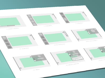 Wireframes for Transformation Station mockup sketches ui wireframes