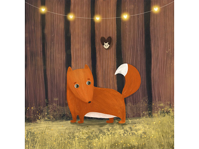 fox / magic forest art artwork cute darwing drawn forest fox illustraion magic