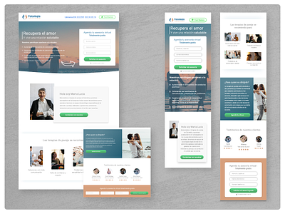 Terapia de pareja design mobile ui ux web