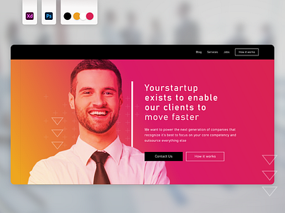 Digital agency landing page design ui ux web