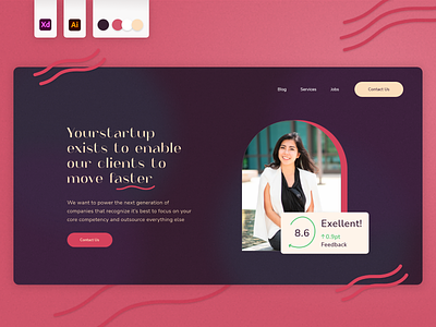Personal brand landing page