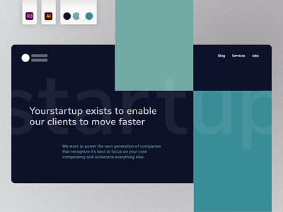 Landing page digital consultancy branding design ui ux web