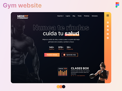 Gym website 🏋🏻 branding design graphic design logo ui ux web