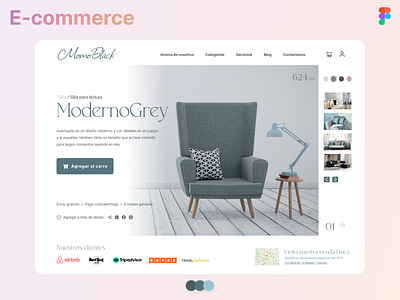 E-commerce 🪑 branding design graphic design logo ui ux web