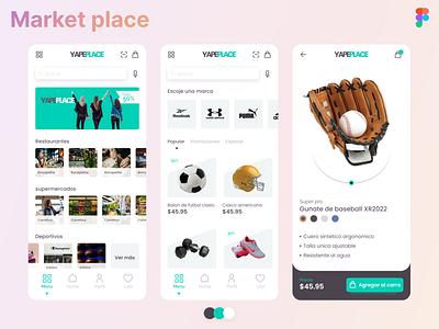 Market place 🛒 branding design graphic design illustration logo typography ui ux web