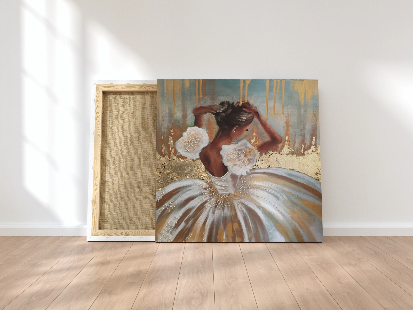 The Ballerina Oil On Canvas By LINDA A On Dribbble   Smartmockups Ke32pizt 4x 