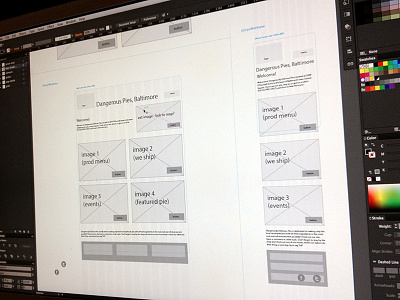 Quick Wireframe for home page