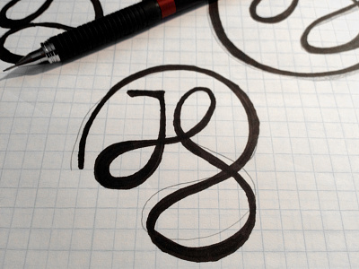Jennifer 1 letters logo sketch