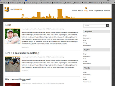 Blog Page layout static web design