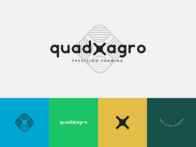quadXagro Marks agriculture logo brand design branding drone logo farming letter x logo logo design logomark logotype marks precision sustainability vector