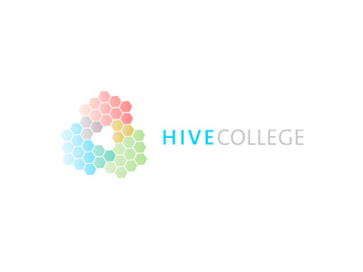 Hive College branding hive college logo