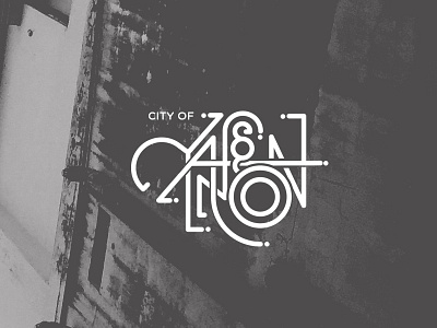 CITY OF YANGON typography