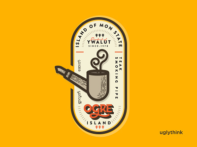 OGREISLAND badge typography