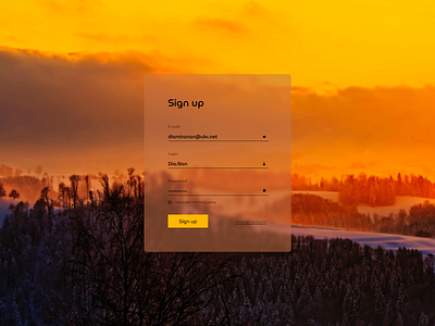 Sign up page | Daily UI @daily ui design ui