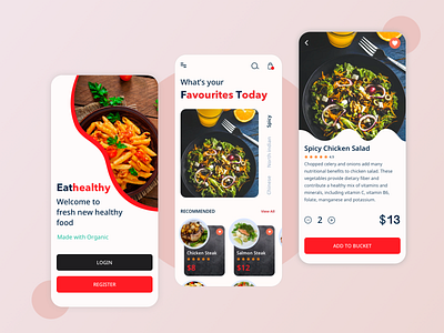 Food Ordering App app design food mobile design order ui ux