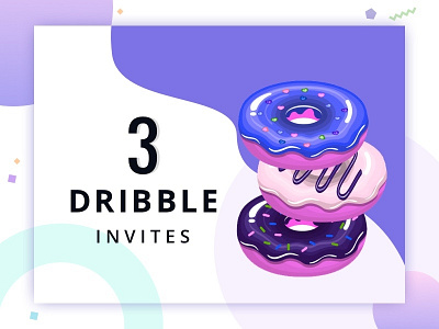 Dribble Invites colors dribble invitation dribble invite dribble invites