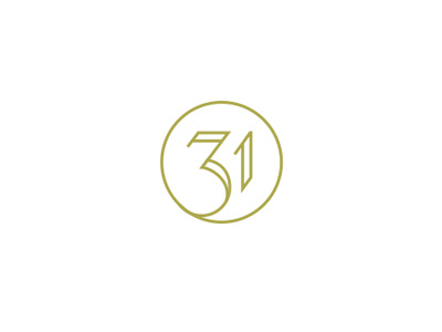 31 lounge branding option, in progress3 31 branding identity line logo numbers