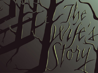 The Wife's Story poster tree typography