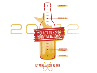 10th annual drinking trip beer fishing shirt