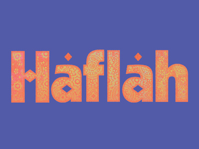 Haflah arabic detroit michigan silent giants textile texture the silent giatns type typography