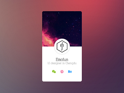 Dribbble Card