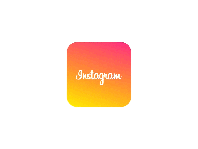 Just for fun--Instagram icon animation app icon instagram
