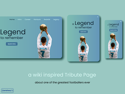 Ronaldo - Tale of a Legend | Tribute Page