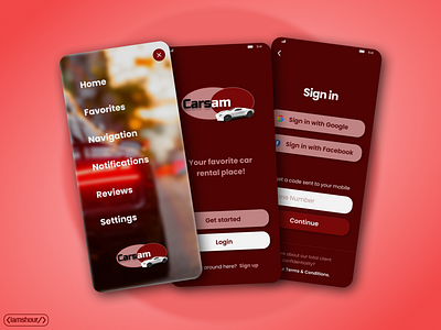 Carsam app - pt.2 automobiles car rental app cars carsam design designer iamshour mobile app mobile ui rental app ui user interface