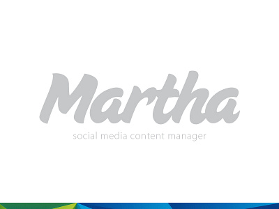 Martha | Logo branding colorful design logo social
