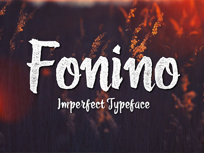Fonino brush font handlettering handwritten lettering typeface typography