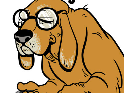 Old Dog dog illustration kaycie d. kcd studios