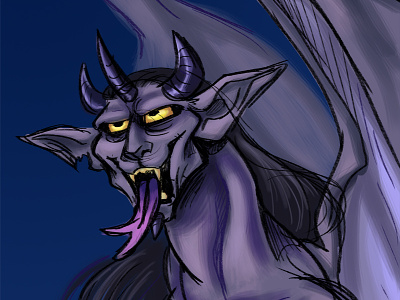 Gargoyle character design gargoyle halloween illustration kaycie d. kcd kcd studios monster