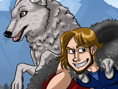 Wolf Summoner illustration kaycie d. kcd kcd studios wolf wolves
