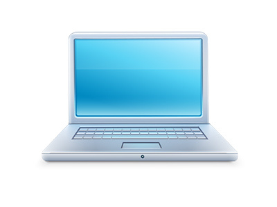 Laptop icon, vector computer icon illustration laptop vector