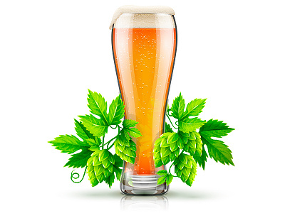 Craft Beer beer bud craft icon illustration realistic vector