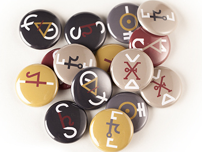 Exquisite Corps Pins band buttons pins