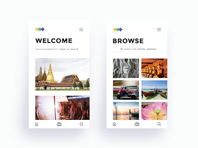 PHOTA interface ios minimal photo thai thailand ui ux
