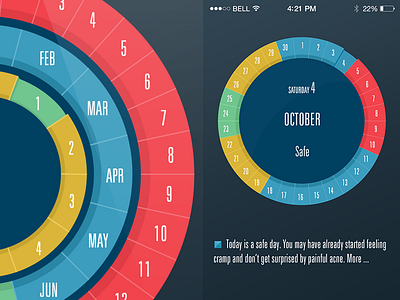 Luna Interface app calendar tracker